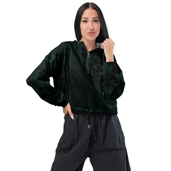 Midnight Shadow Women’s Cropped Windbreaker product image (1)