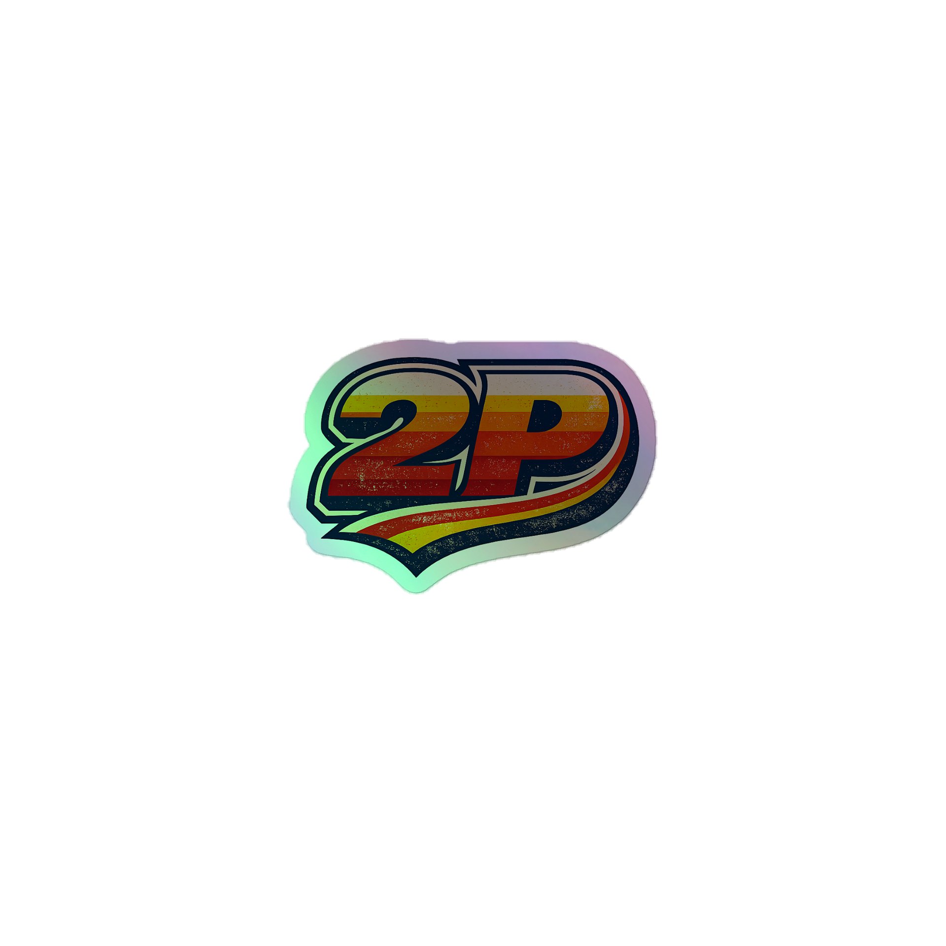 Retro 2P Holographic Sticker Set product image (1)