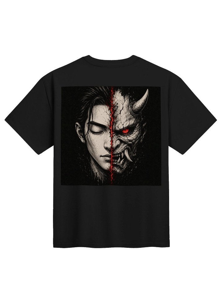 Inner Oni – Japanese Oni Mask Oversized Graphic T-Shirt | Dark Streetwear product image (1)