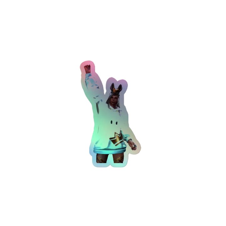 Enigmatic Bunny Holographic Sticker Sheet product image (1)