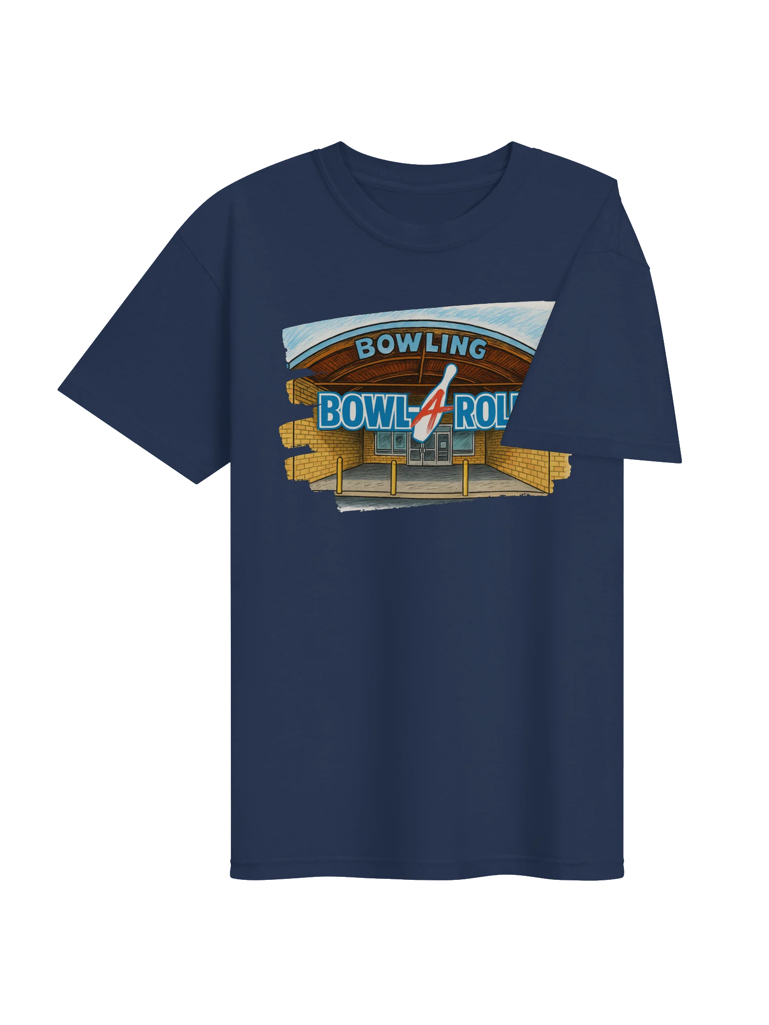 Bowl-A-Roll Caricature T-Shirt product image (45)