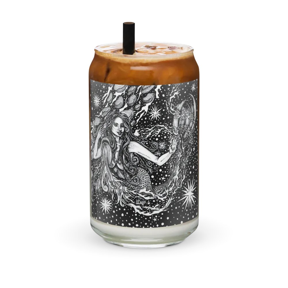 Aquarius Zodiac Can-Shaped Glass product image (2)