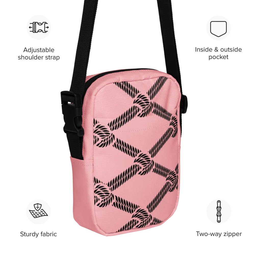 Diamond Tie hip bag (Pink and Black) product image (4)