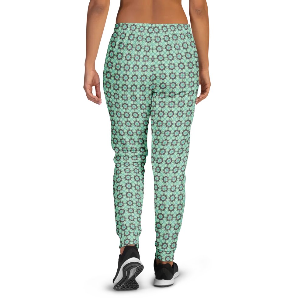Turquoise Intricate Circles Women's Joggers product image (4)