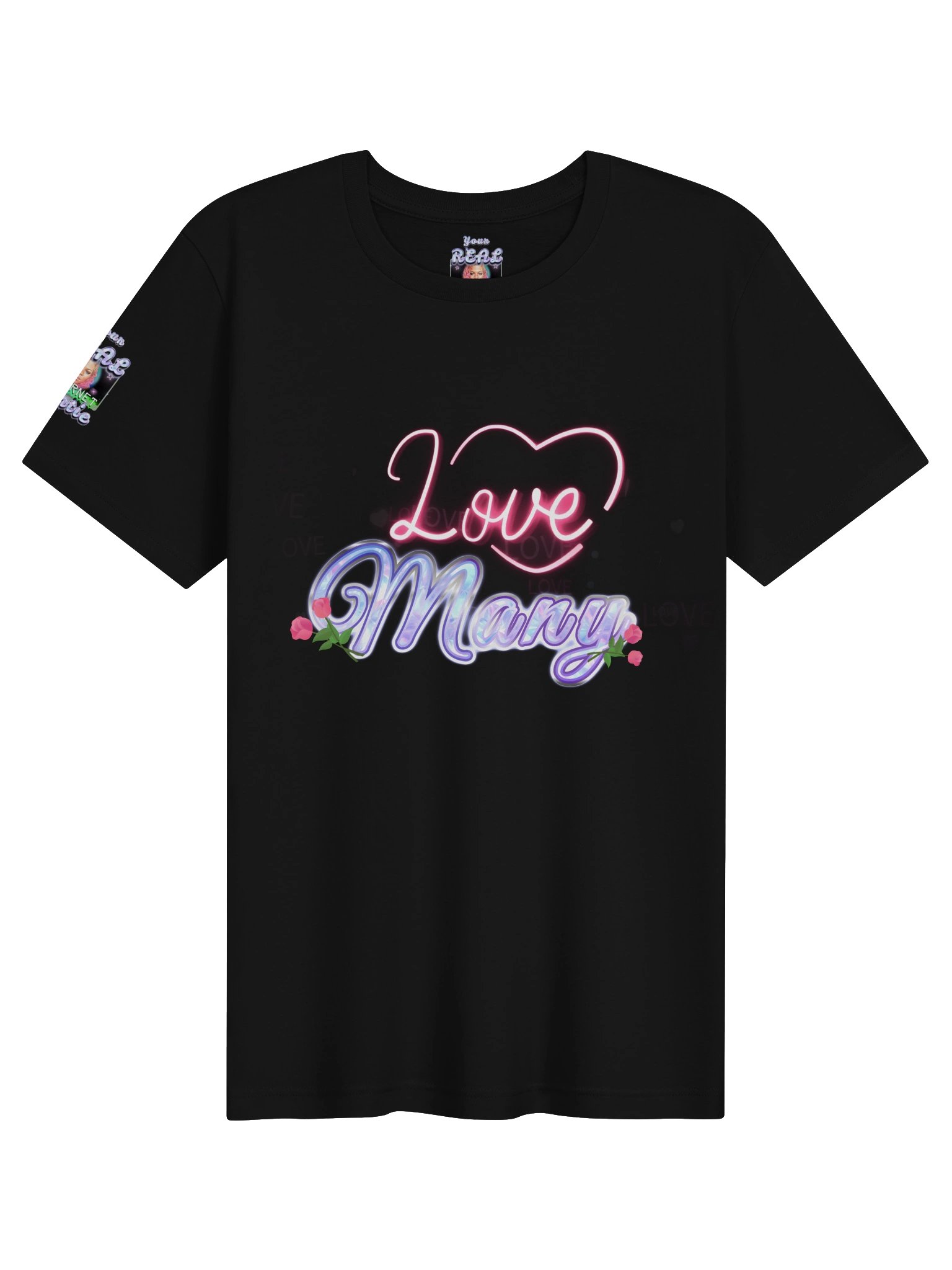 Neon Love Many Trust Few Graphic Tee product image (1)