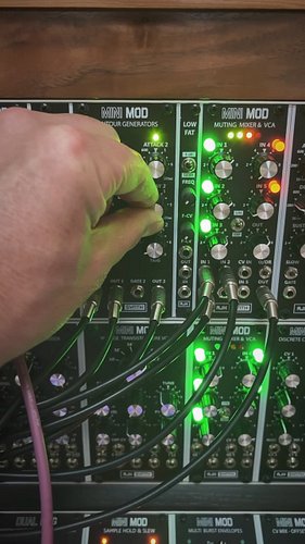 Summoning the devil with the @ajhsynth Radiophonic using the minimum of features 🤣 OMG this thing sounds Phe...no... min... a...
