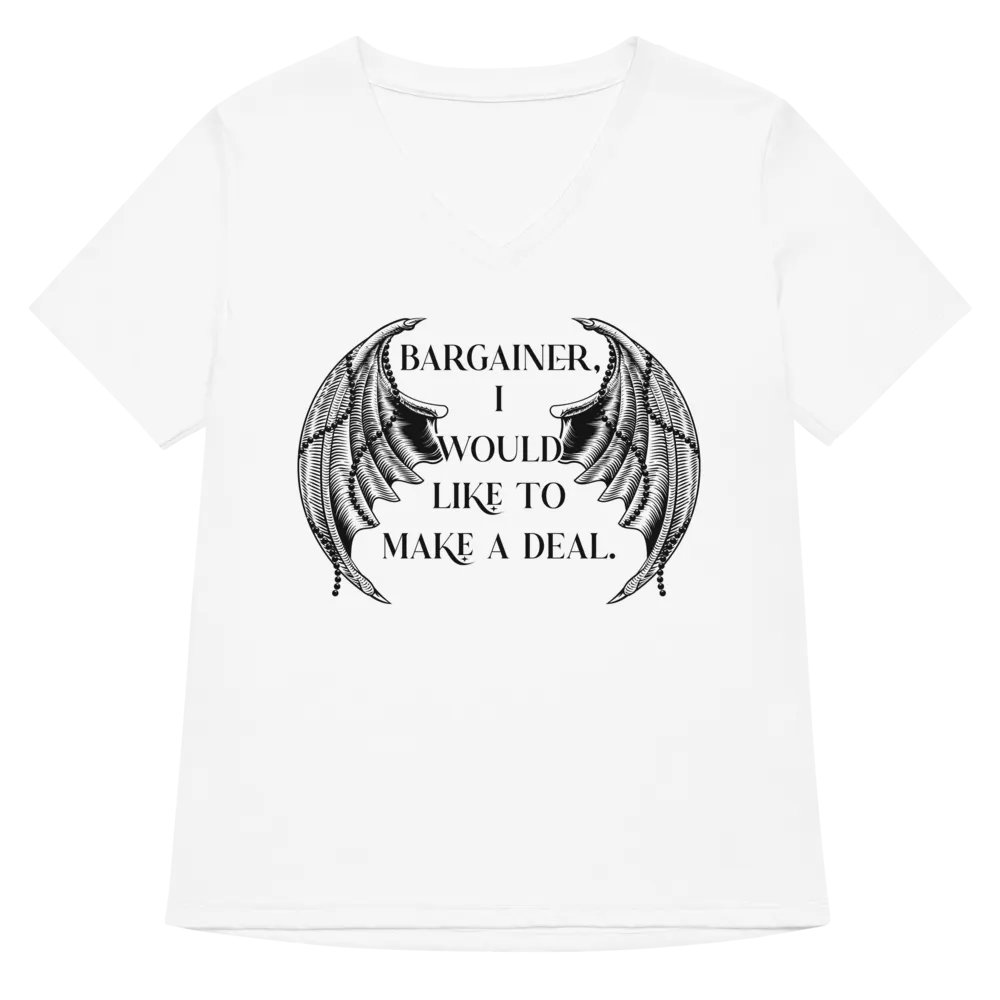 Bargainer Calling Card Bella+Canvas Women's Relaxed V-Neck T-Shirt product image (30)