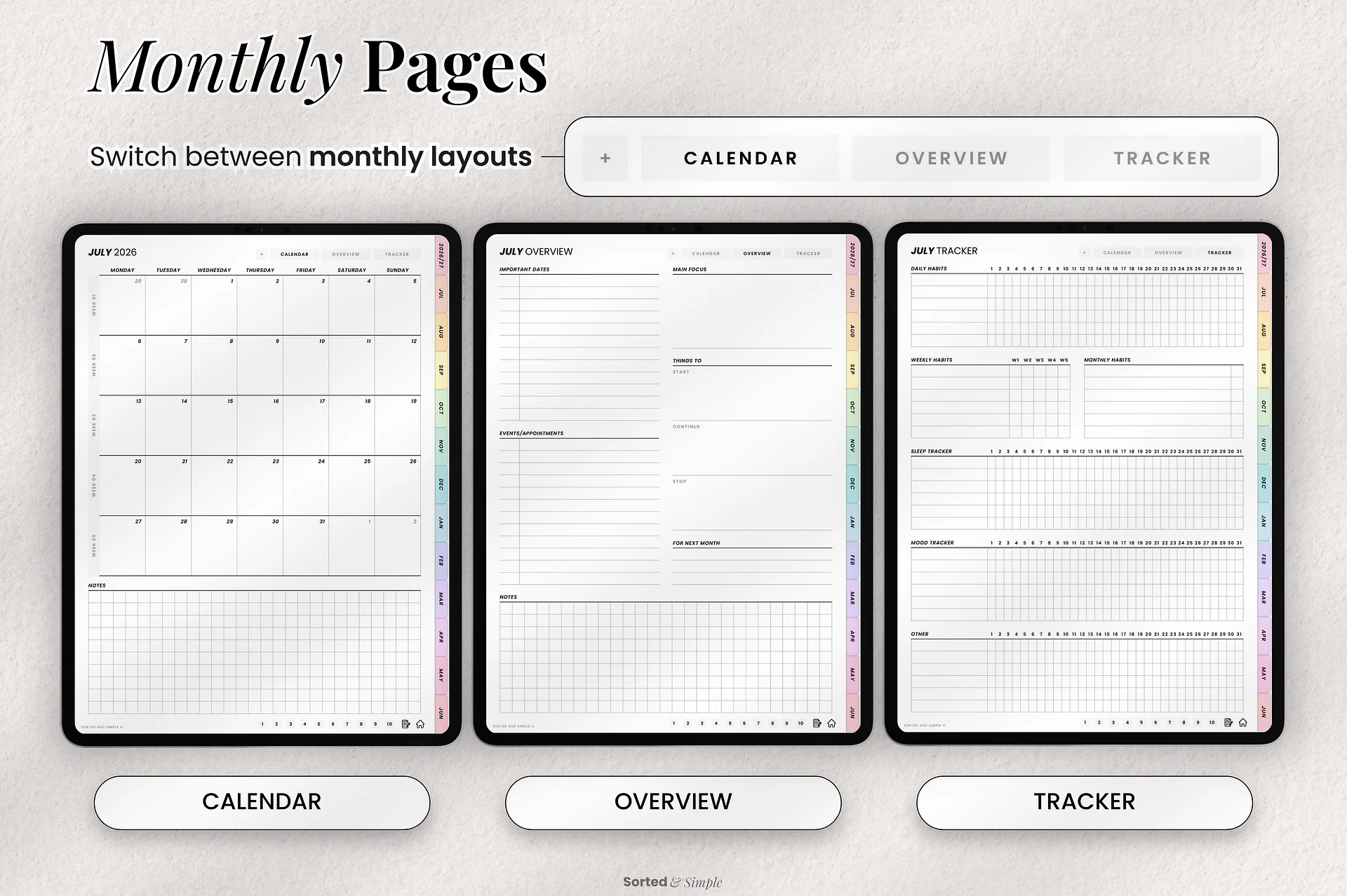 2026/2027 Mid-Year Planner Portrait product image (5)