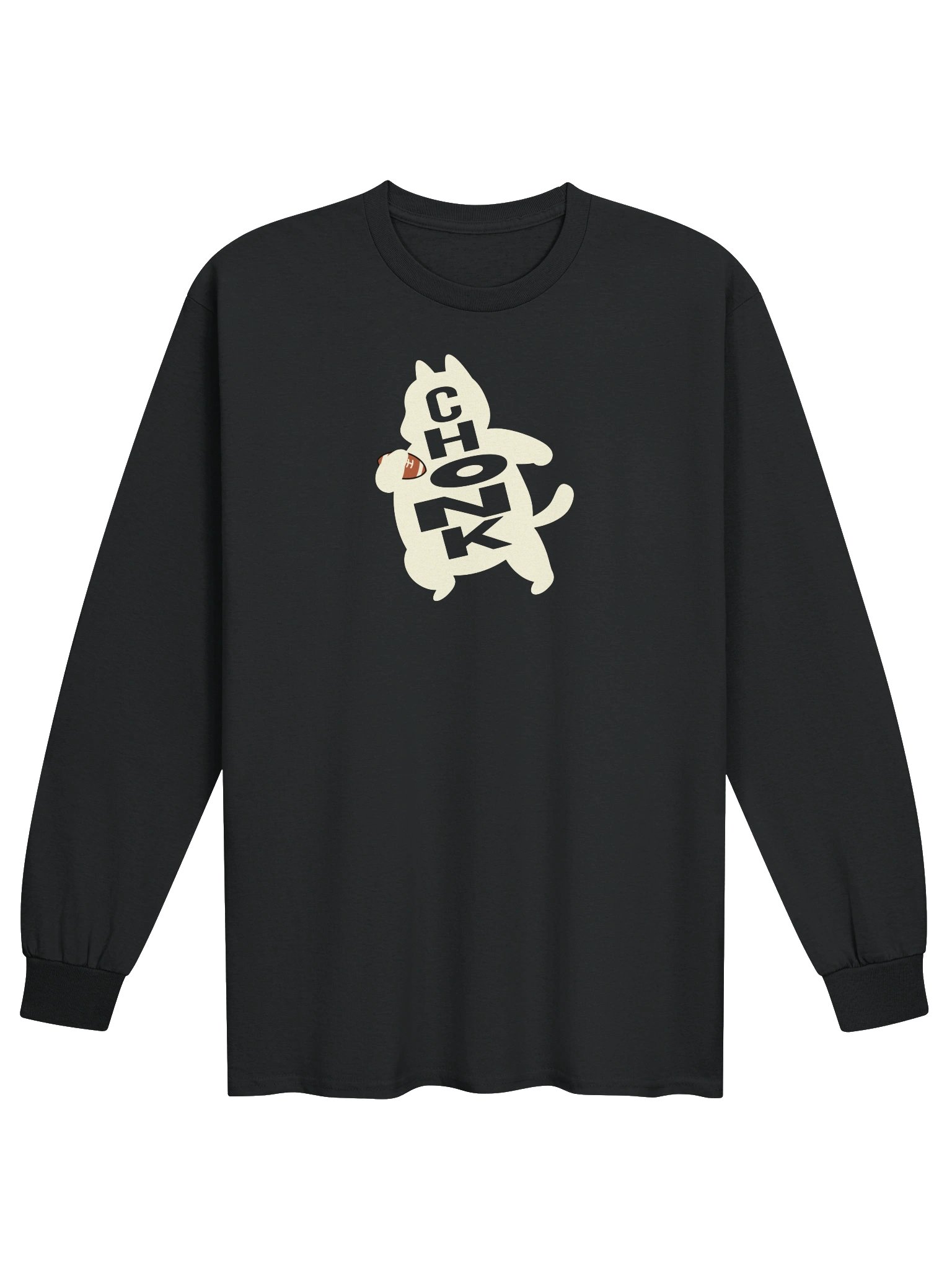 American Football Chonk Cat 1 - Unisex Adult Long Sleeve T-shirt product image (1)