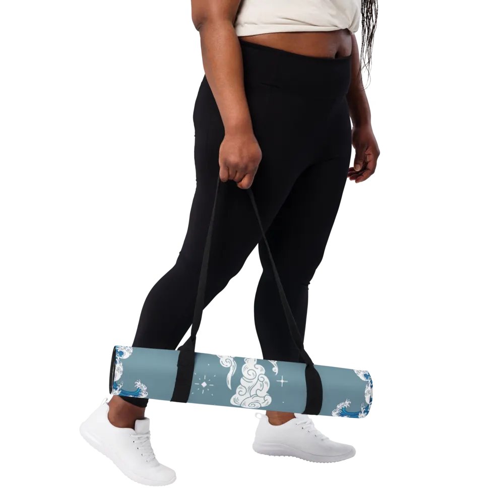 Japanese Waves And Clouds Yoga Mat product image (3)