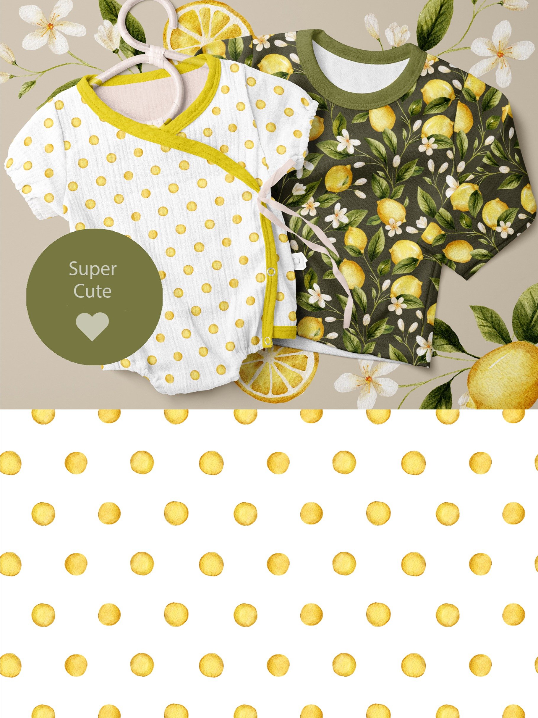 Lemon Tea Seamless Patterns product image (3)