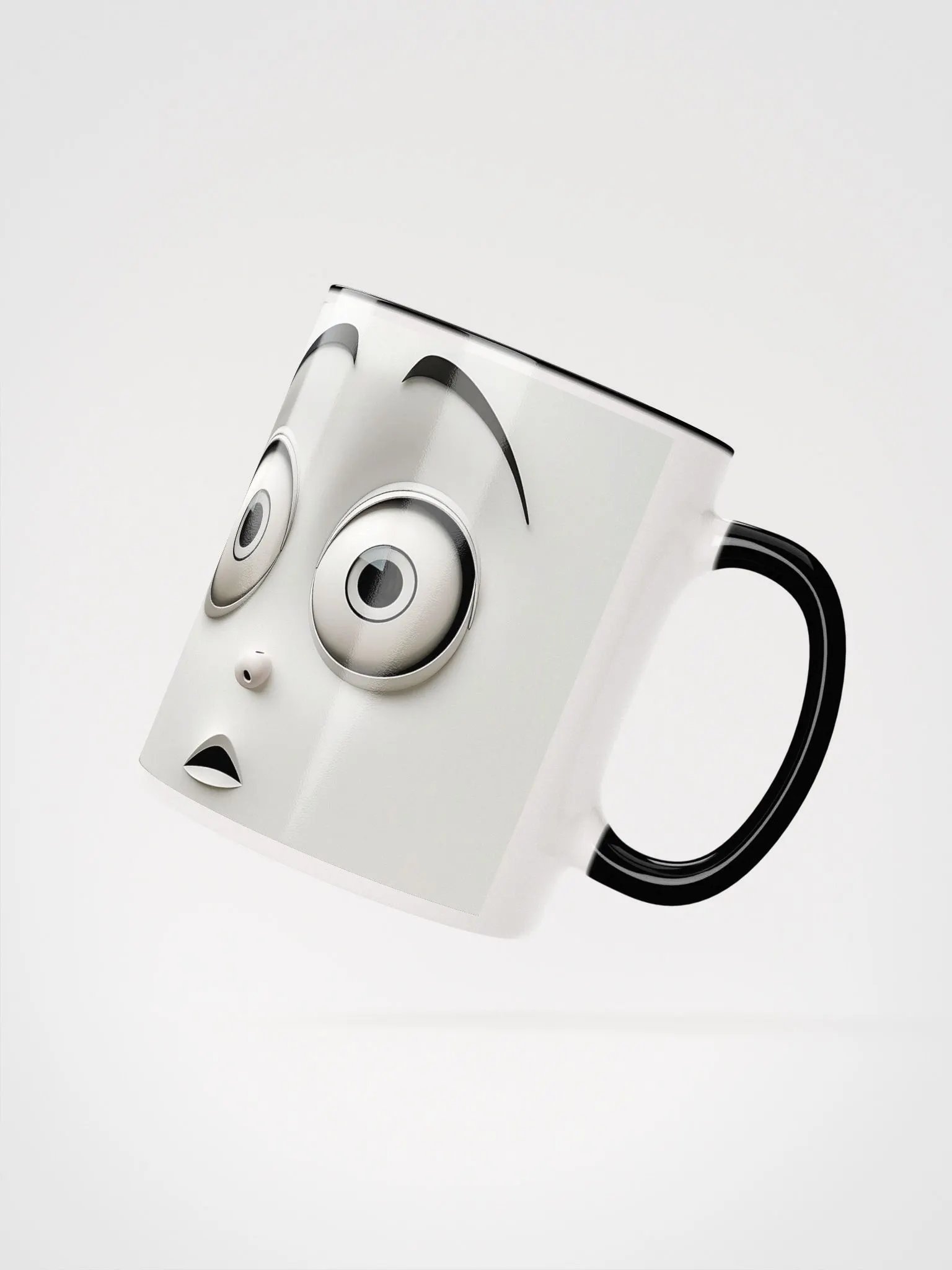 Whimsical Cartoon Face Ceramic Mug product image (4)