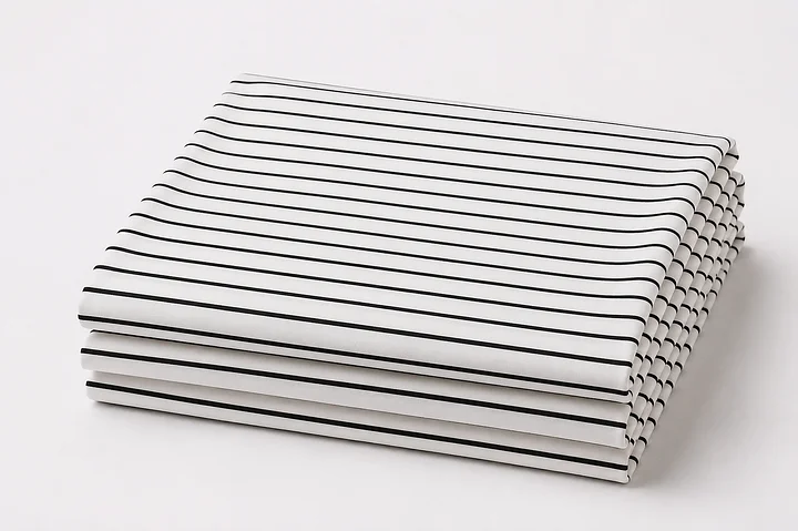 Black and White Stripes DBP Fabric product image (1)
