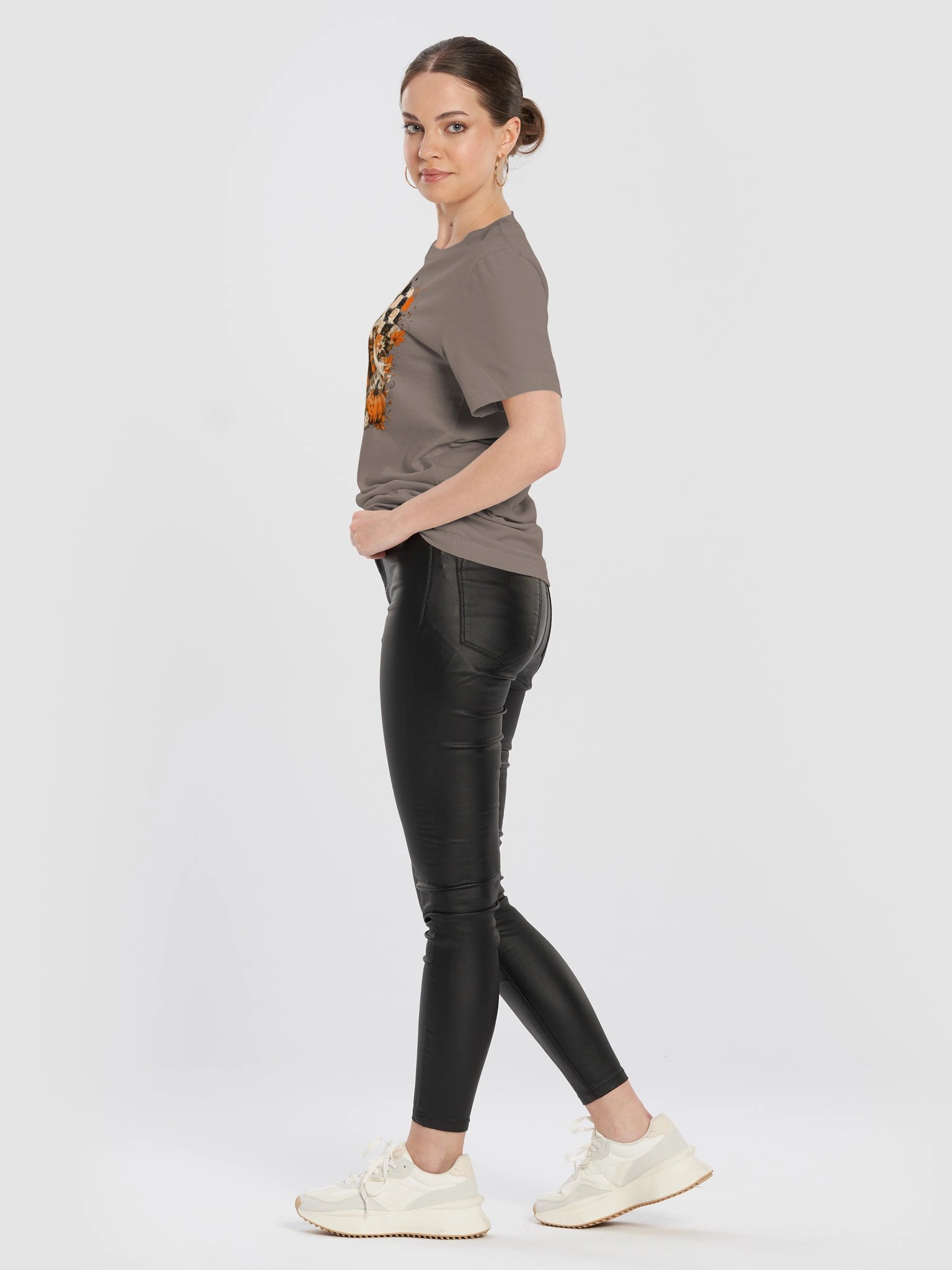 Pumpkin Spice Ghost T-Shirt | Cozy Fall Halloween Tee product image (10)