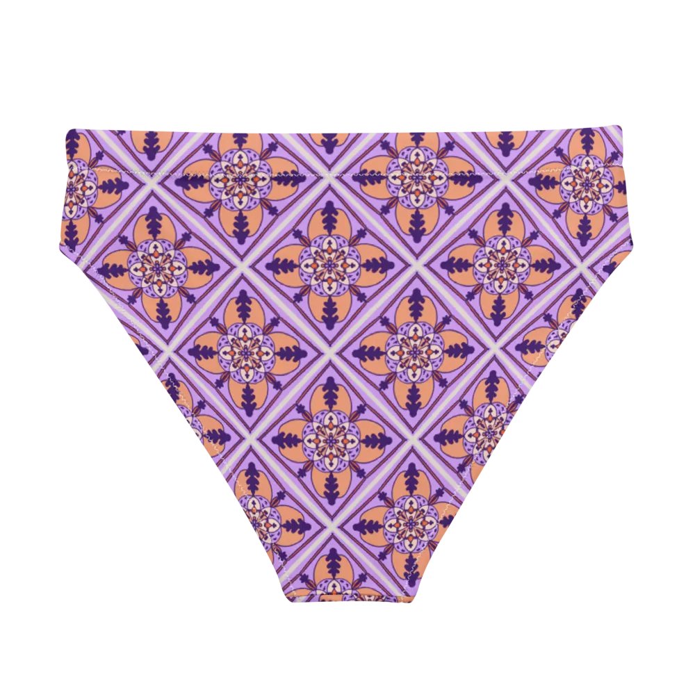 Detailed Symmetrical Pattern High Waisted Bikini Bottom product image (2)