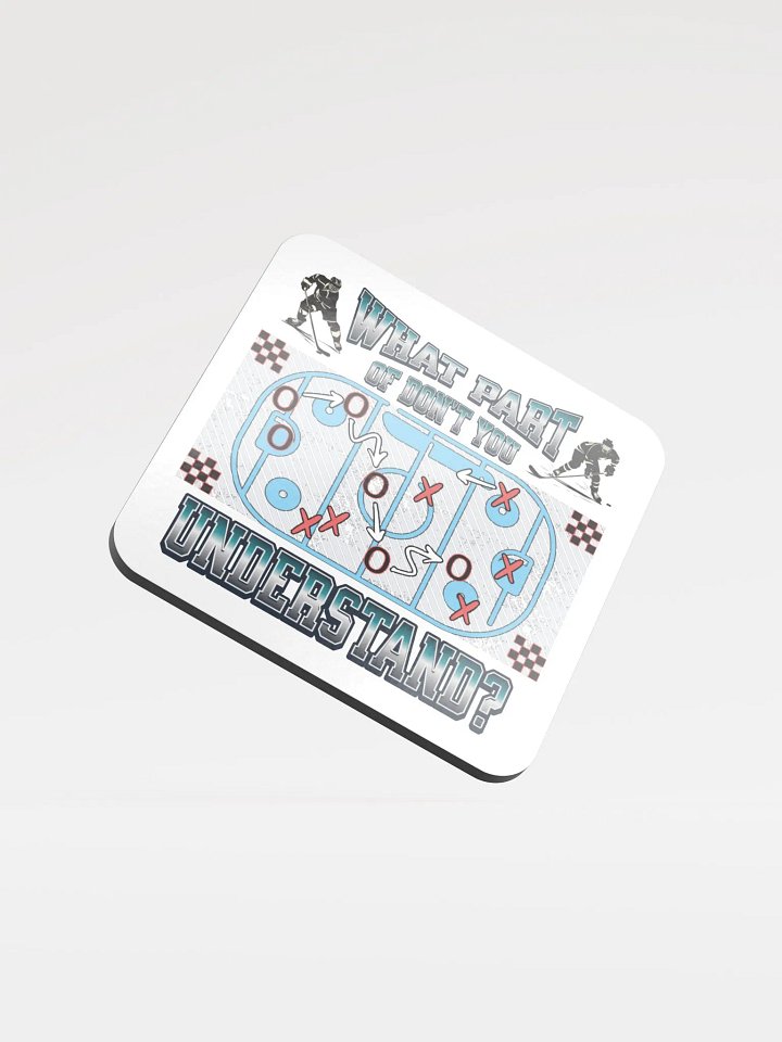 What Part Of Dont You Understand? Hockey Strategy Cork Coaster Set product image (2)