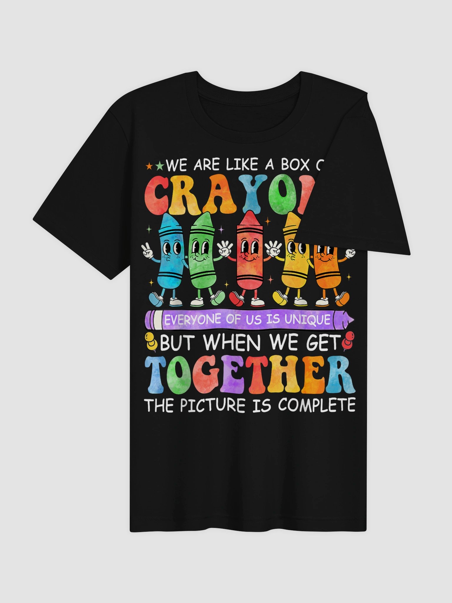 Funny Teacher We are Like A Box of Crayons Back to School T-Shirt product image (34)