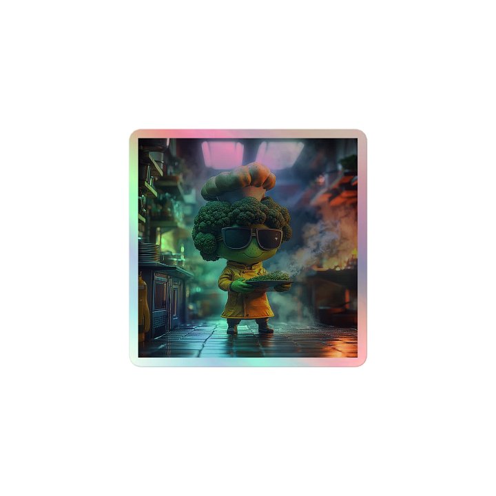 holographic LET HIM C O O K stickers product image (1)