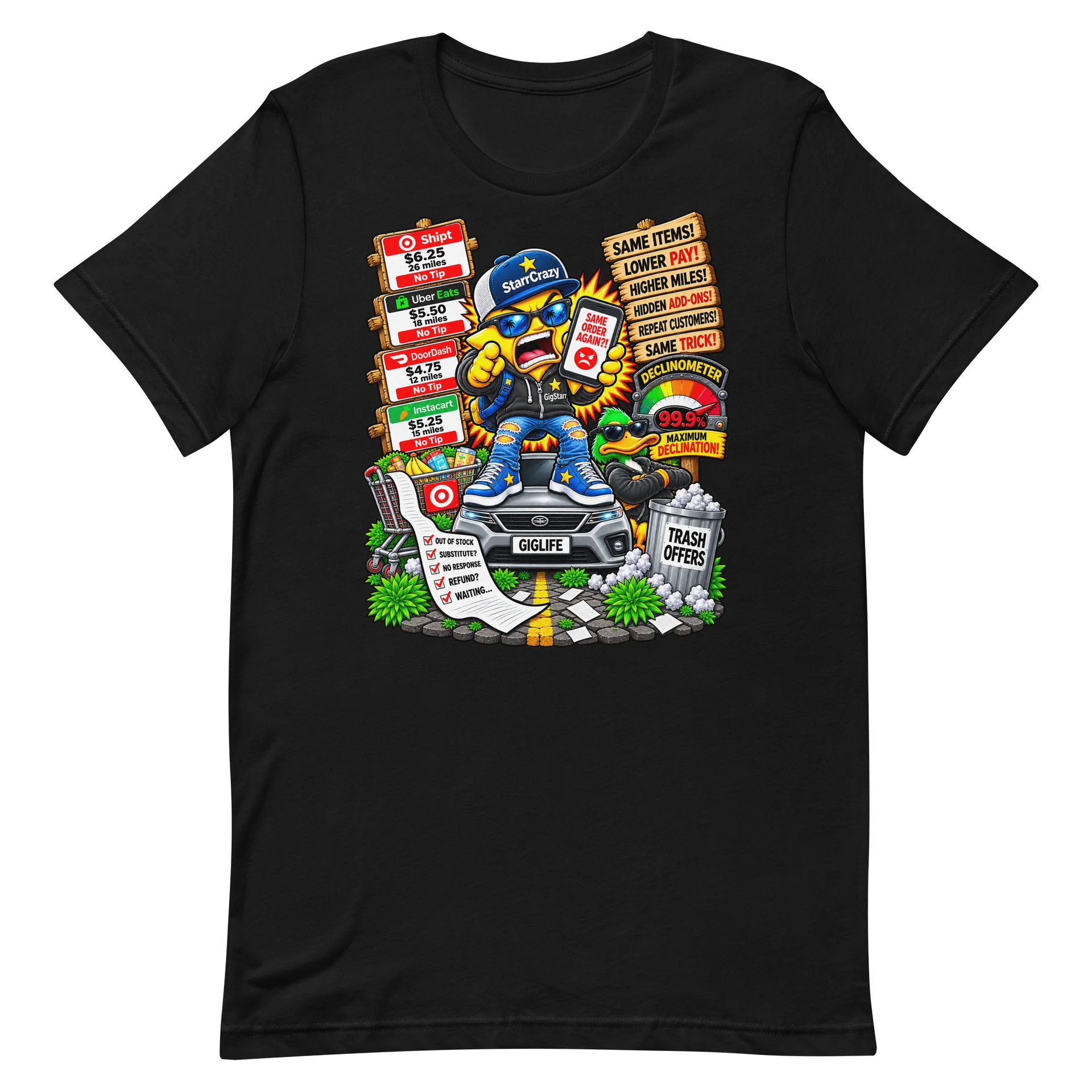 Why Do These Appholes?! – Gig Worker Rant Tee ⭐ product image (5)