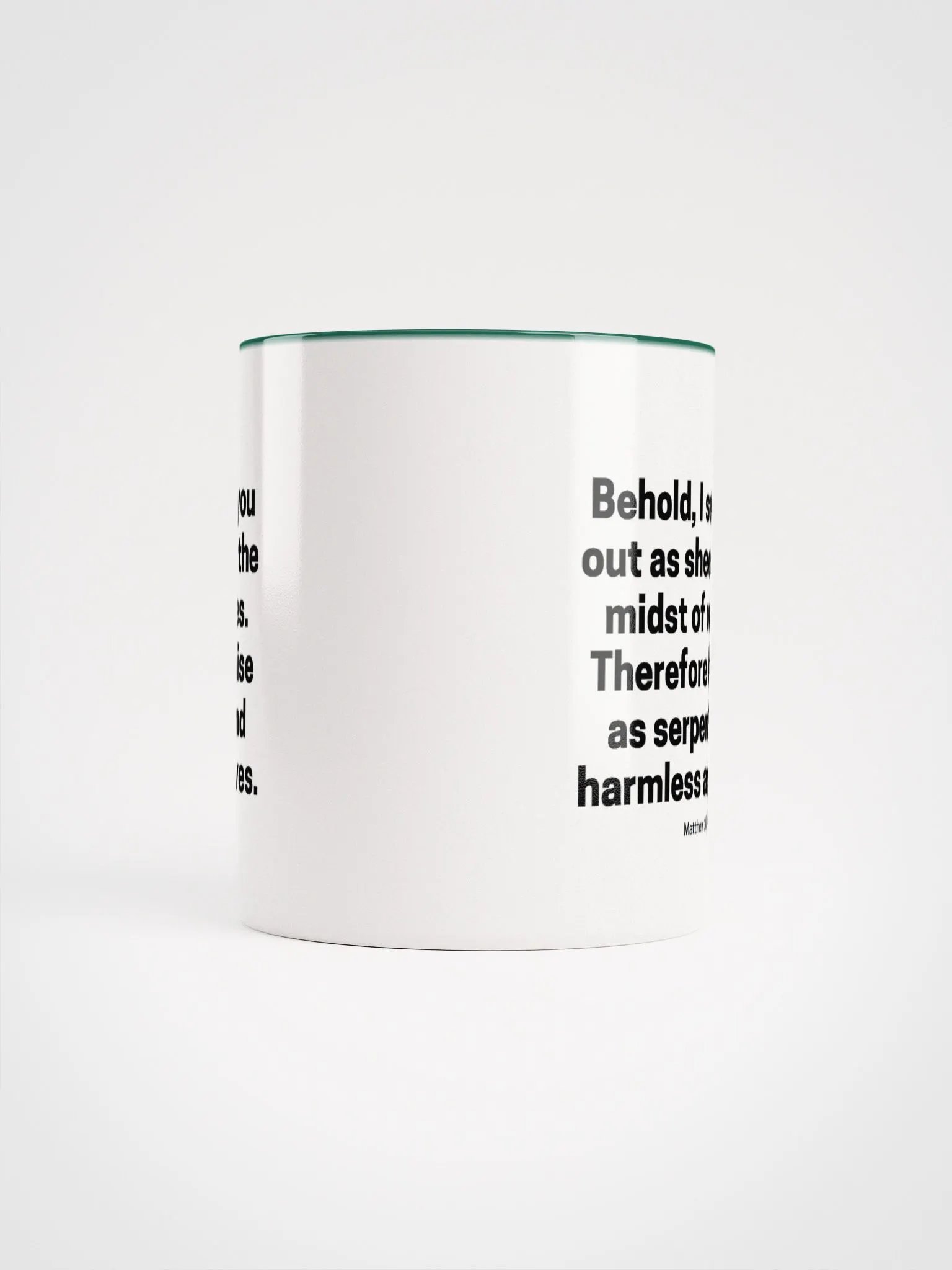 Behold, I Send You Out As Sheep In The Midst Of Wolves Matthew 10:16 Two-Tone Mug 11/15oz product image (5)