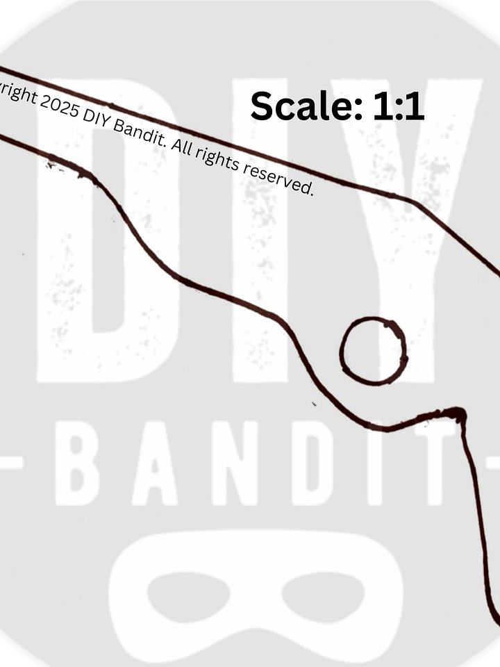 Toy Rubber Band Gun for Kids - Printable Template product image (1)