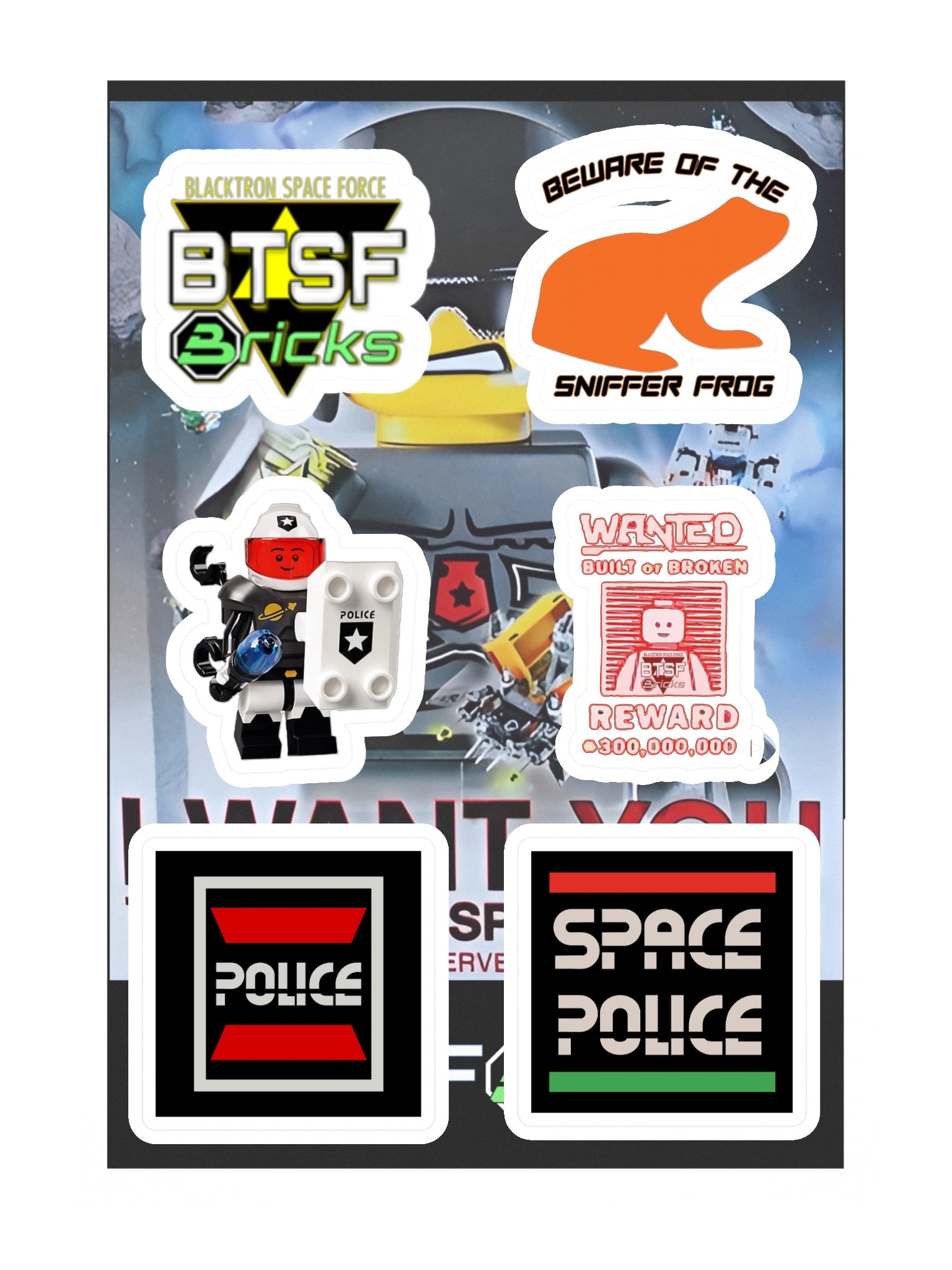 Space Police Sticker Pack product image (3)
