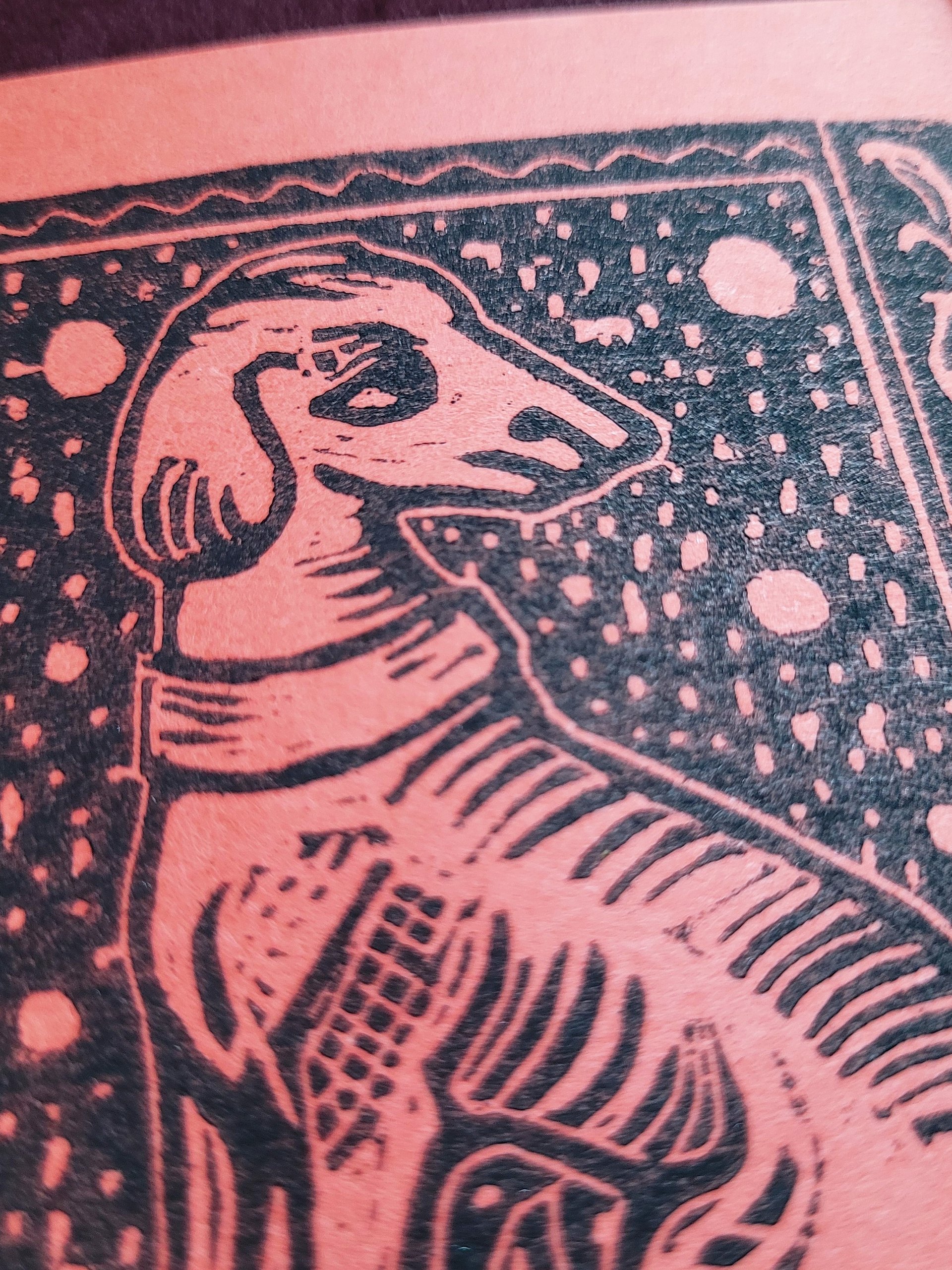 Medieval Dog Woodcut Print product image (2)