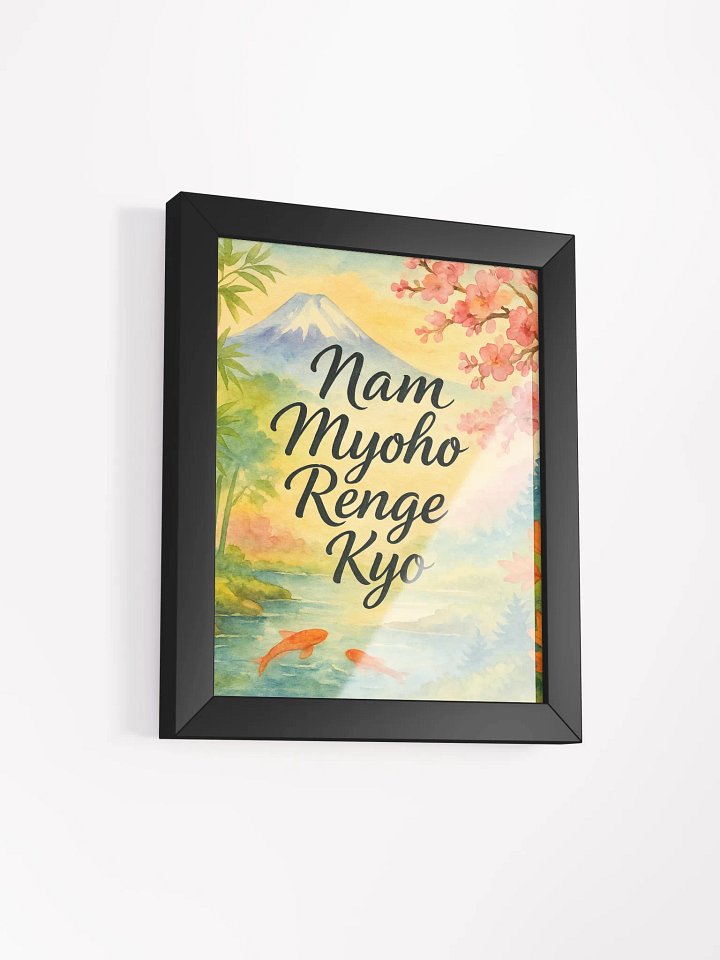 Framed Spiritual Poster with Japanese Nature Art product image (2)