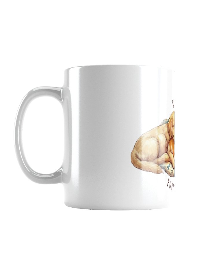 Golden Retriever & Corgi "Best Friends" Ceramic Coffee Mug – White Puppy Lullaby TV Mug product image (2)