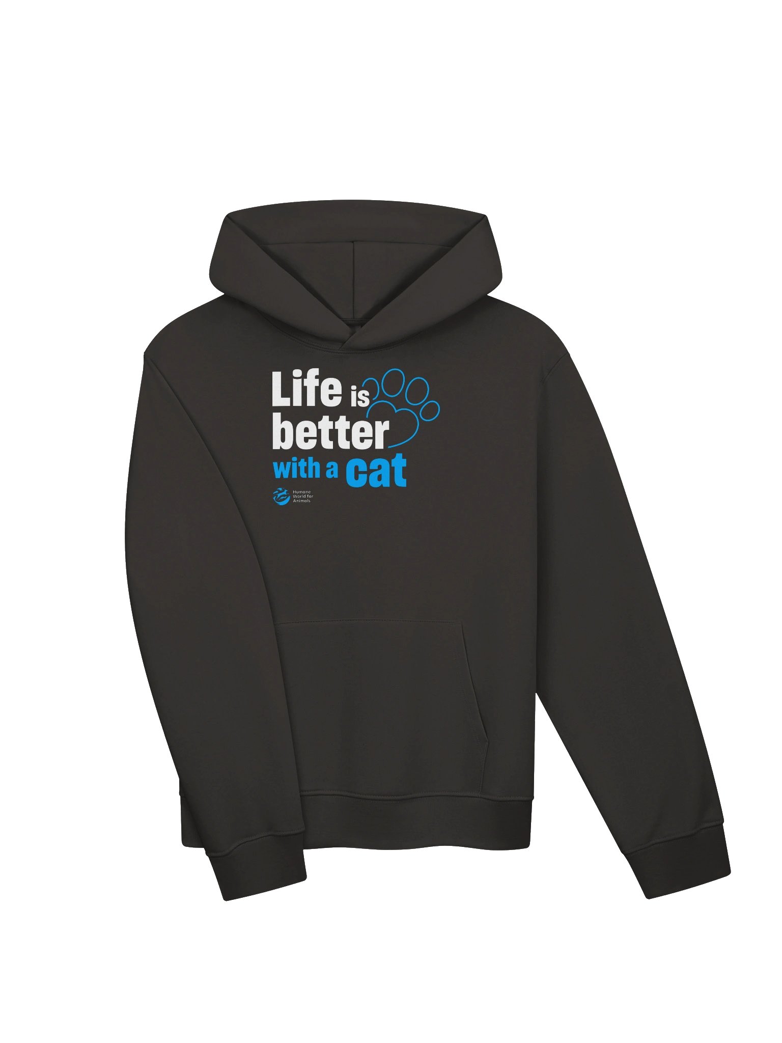 Life is better with a cat - Typographic - Hoodie product image (3)