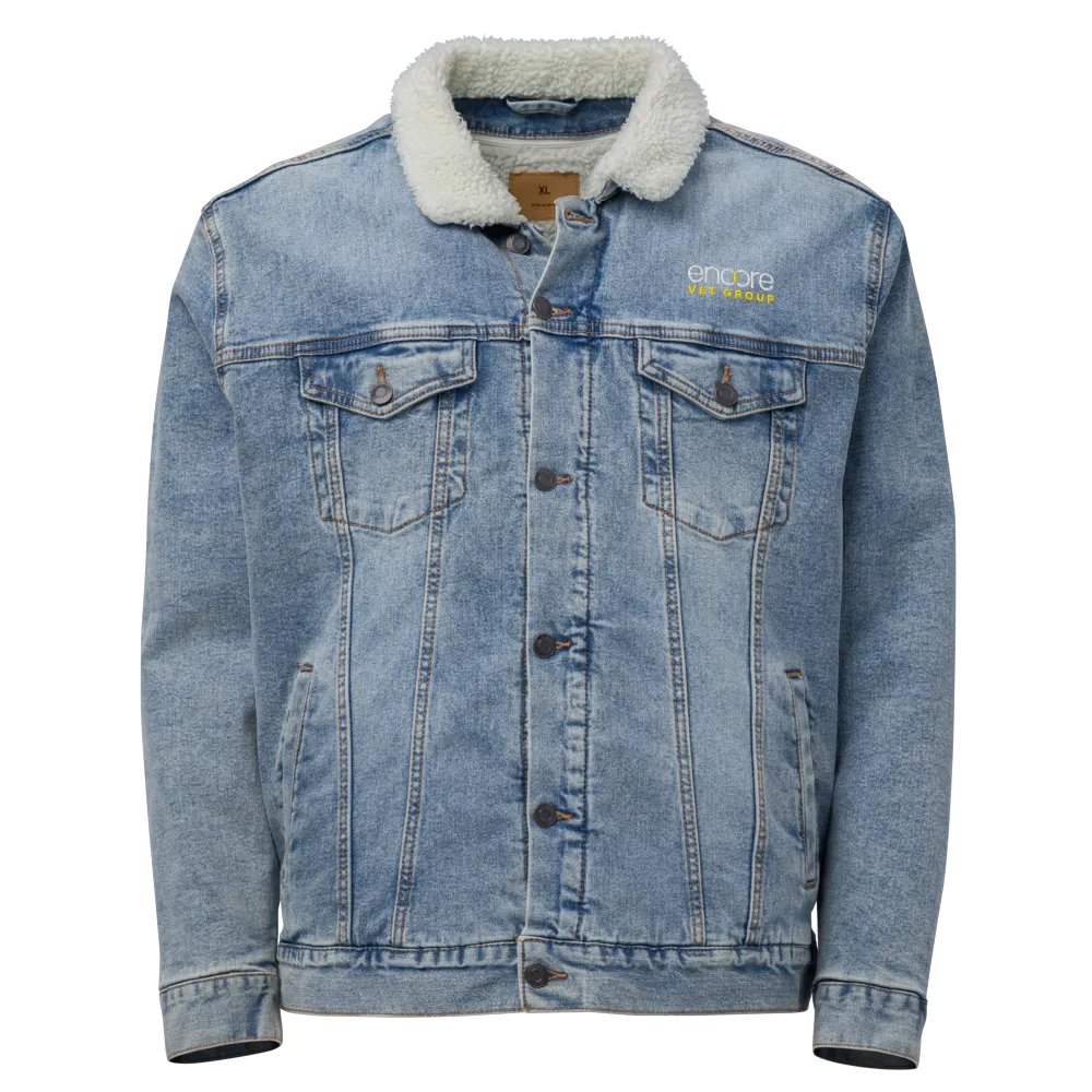 Encore Vet Group Unisex Sherpa Denim Jacket product image (1)