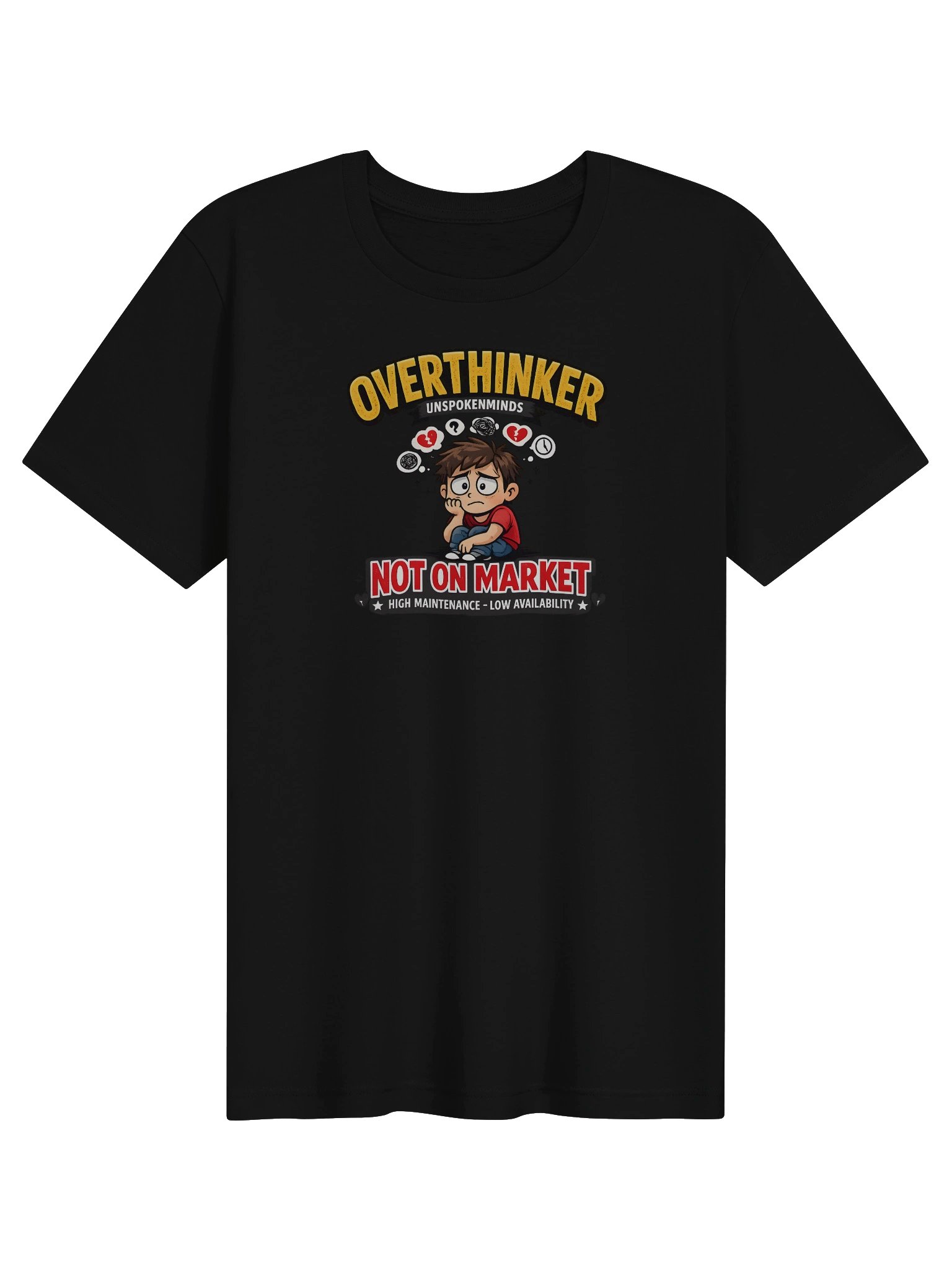 UnspokenMinds: Overthinker — Not On Market Tee product image (3)