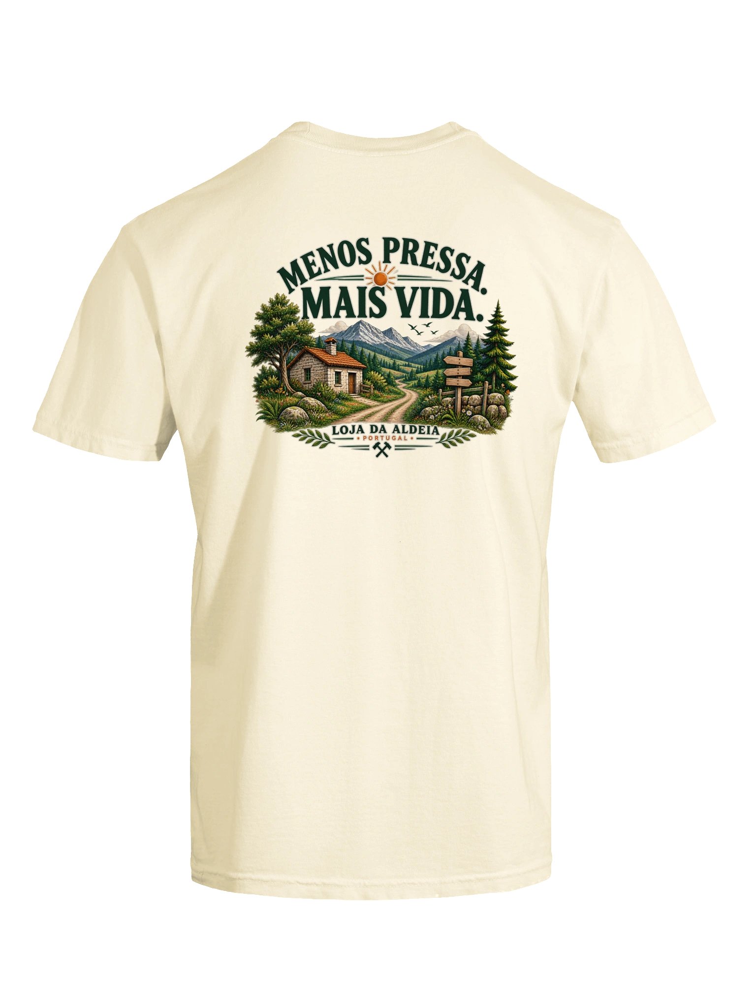 T-Shirt Menos Pressa, Mais Vida — Loja da Aldeia product image (7)