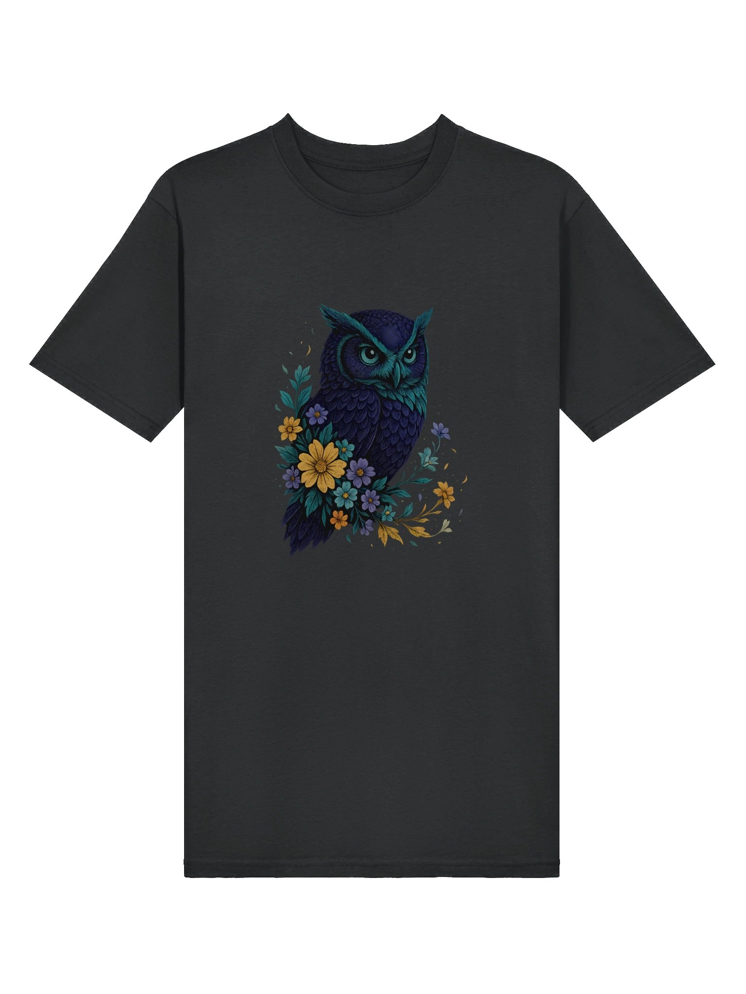 Naturecore Owl T-Shirt With Wildflower Meadow And Rustic Charm product image (13)