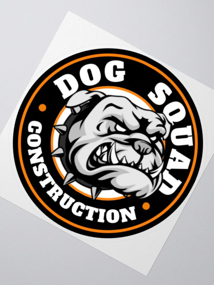 Dog Squad Construction Sticker product image (2)