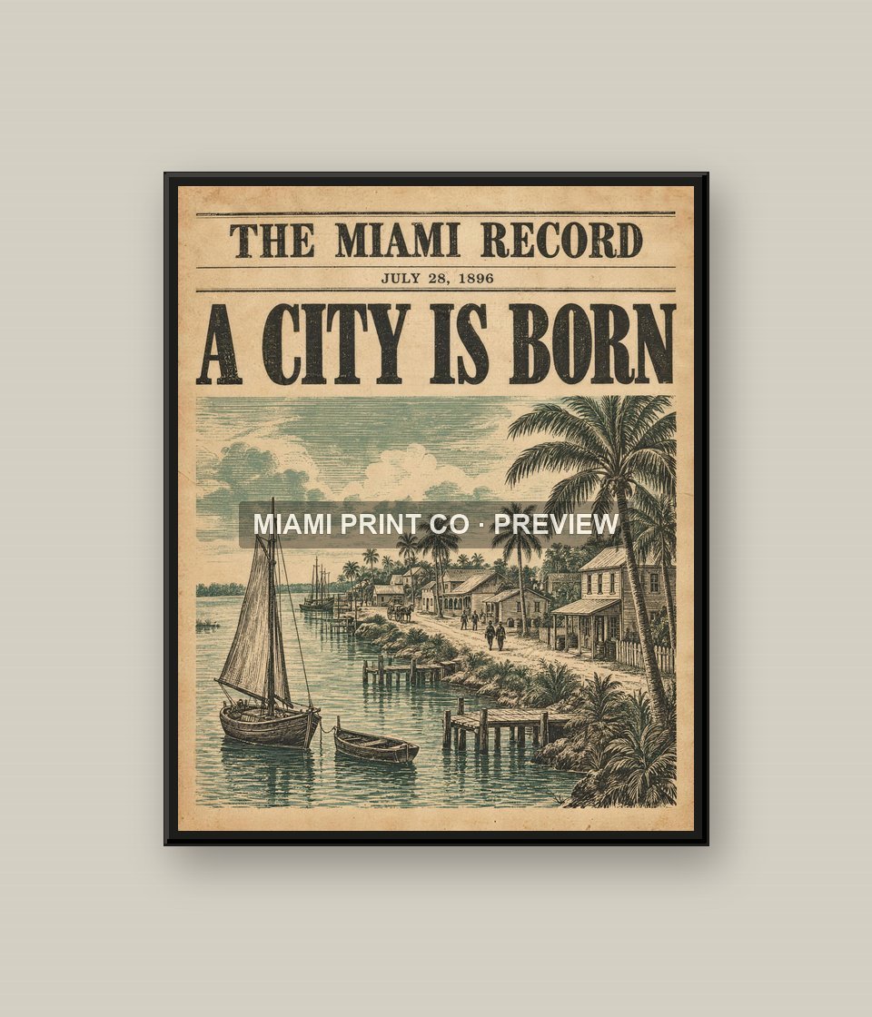 A City Is Born | Framed Art Print product image (1)