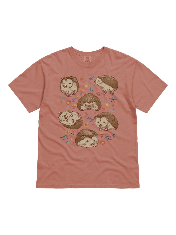 Cottagecore Hedgehog Floral Shirt – Cute Hedgehog Illustration Tee, Cozy Woodland Animal Aesthetic product image (61)