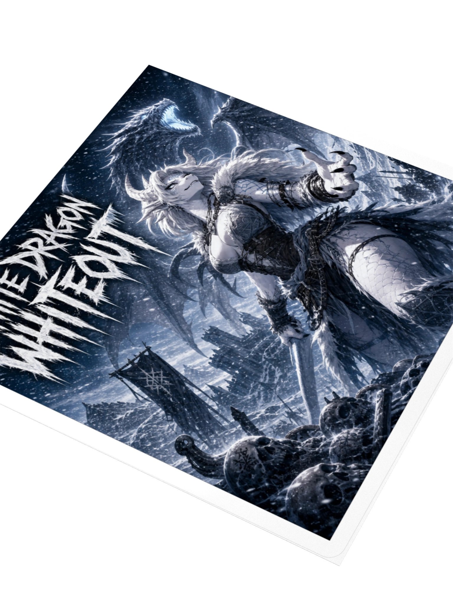 White Dragon Whiteout Sticker product image (8)