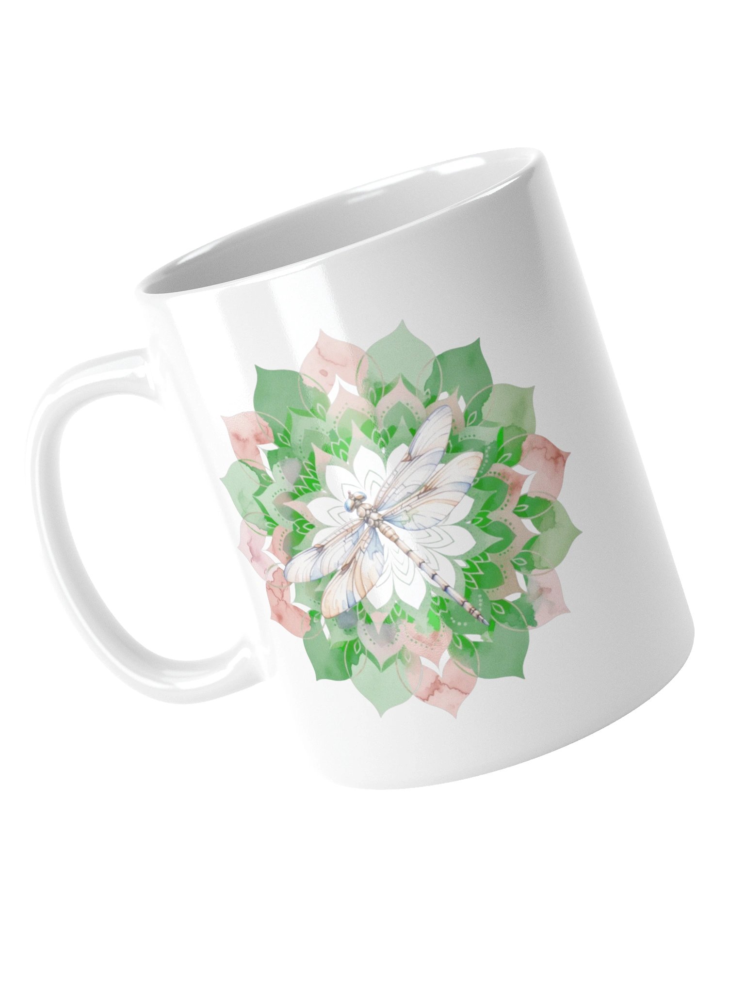 Wings of Serenity Dragonfly Mug – Peaceful Mandala Design product image (14)