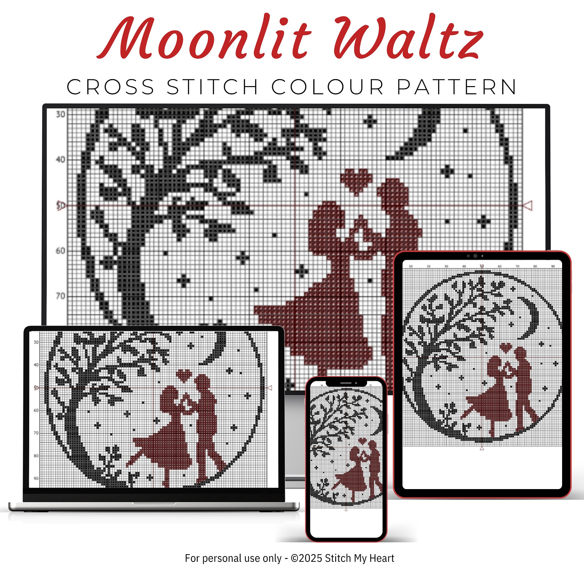 Moonlit Waltz Cross Stitch Pattern product image (3)