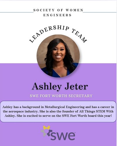 I’m excited to share that I’ll be serving on the Society of Women Engineers (SWE) Fort Worth Chapter Leadership Team!✨

I’m h...