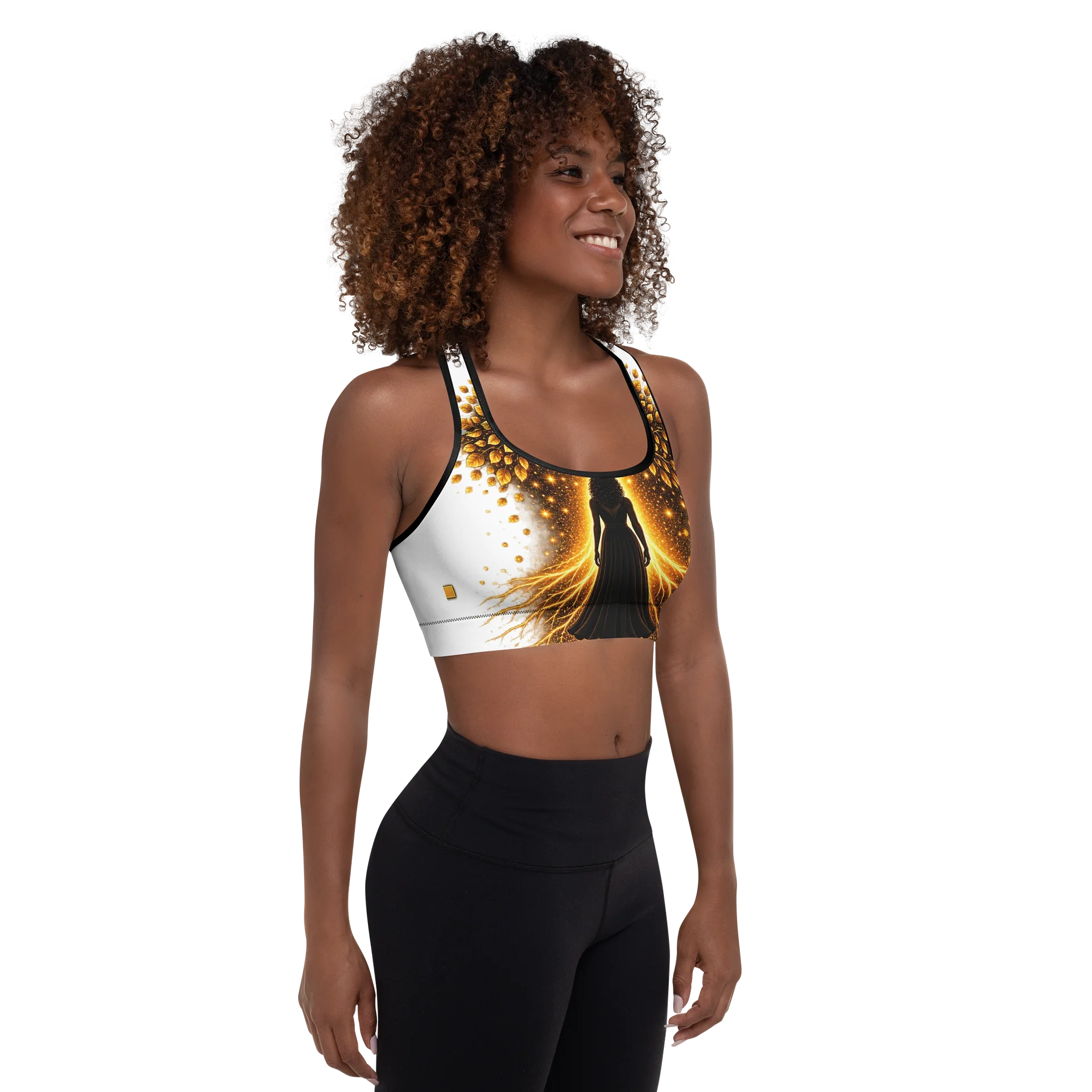 Golden Tree Glow Padded Sports Bra product image (3)