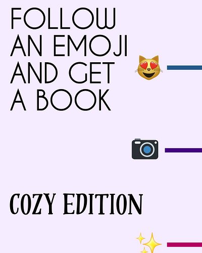 A little fun with my cozies today! Follow an emoji and get a book rec!

Thank you to @letscreatewithvane for the template!