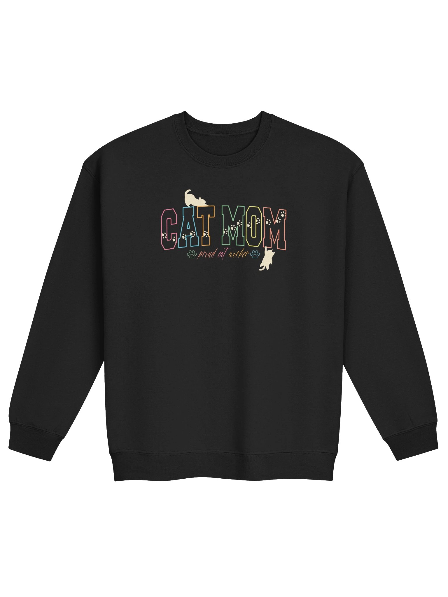 Cat Mom 3 (proud cat worker) - Unisex Adult Sweatshirt product image (1)