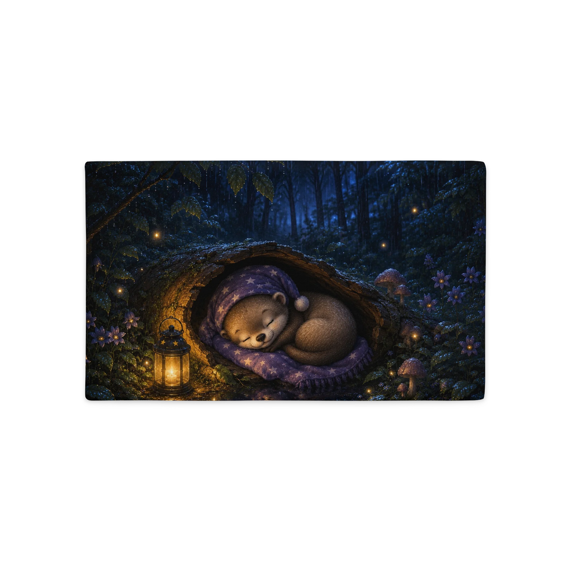 Moonlit Dreams – Rainy Night Dreams Pillow Case product image (2)