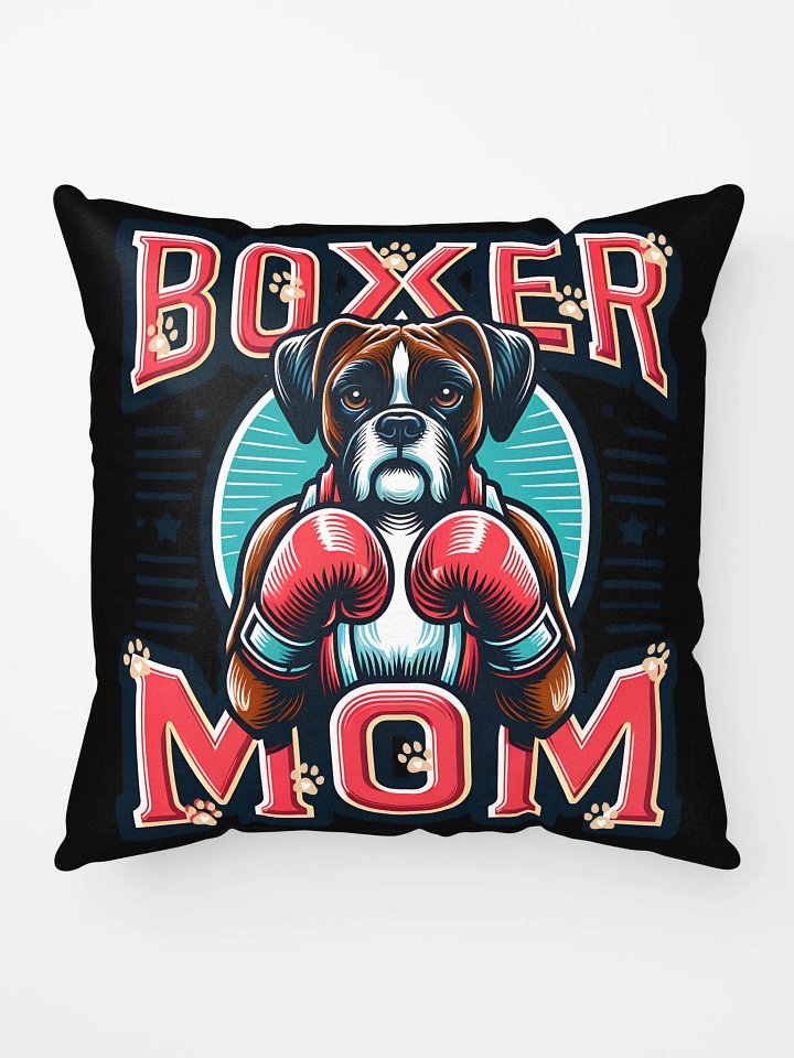 Boxer Mom Pillow: Boxer Dog with Boxing Gloves Design product image (1)