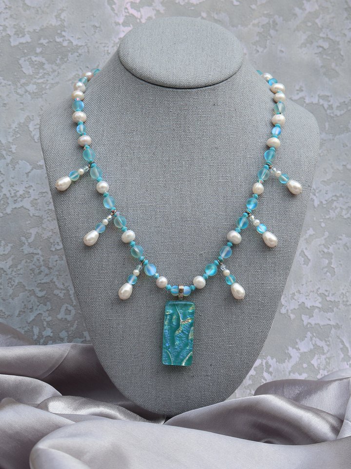 Ocean Wave Mermaid Necklace product image (1)