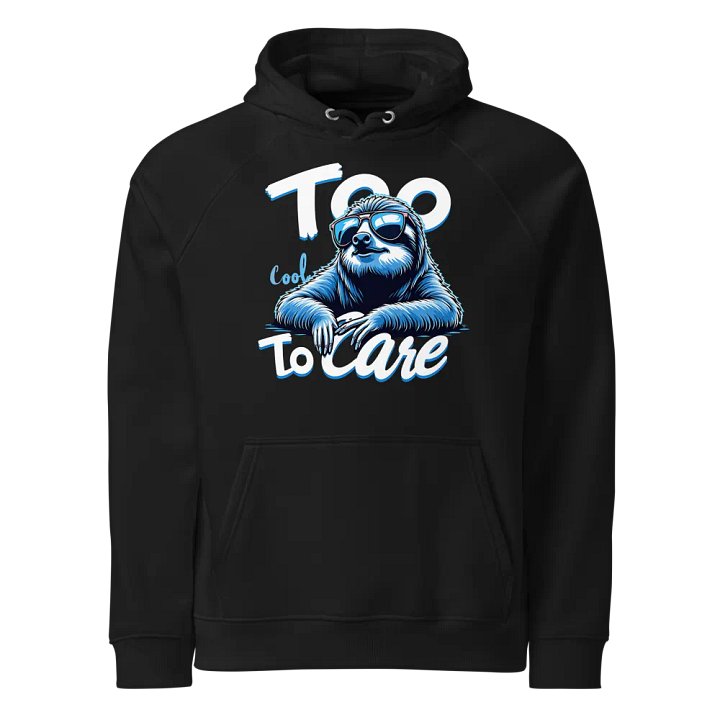 Chill Sloth Eco Raglan Hoodie product image (1)