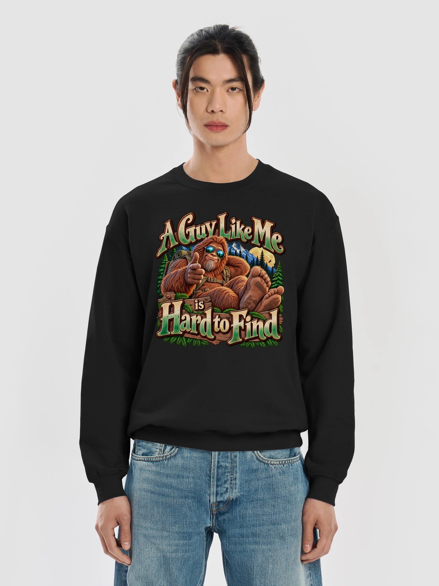 A Guy Like Me Is Hard to Find - Gildan Bigfoot Crewneck Sweatshirt product image (5)