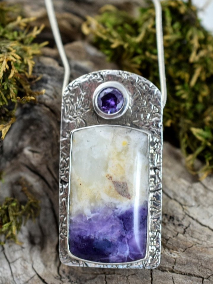 Purple Opal Pendant in Sterling Silver product image (1)